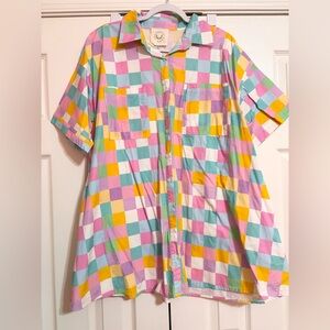 Fantasie Multicolor Checkered Kids Shirt